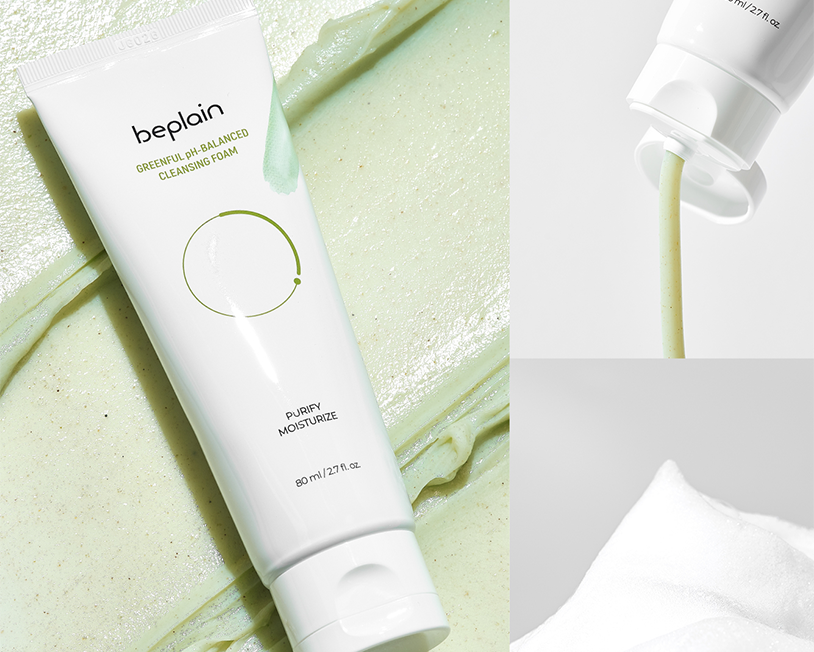 [beplain] Mung Bean pH-Balanced Cleansing Foam 80ml